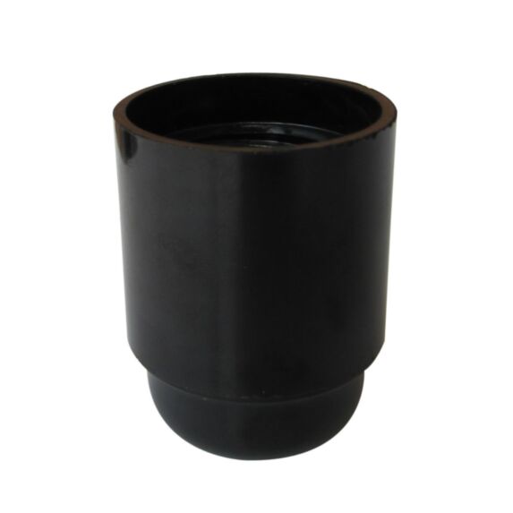 Douille E27 lisse noir - TIBELEC