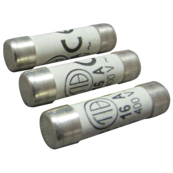 3 fusibles cylindre 8,5x31,5mm 10a. - TIBELEC