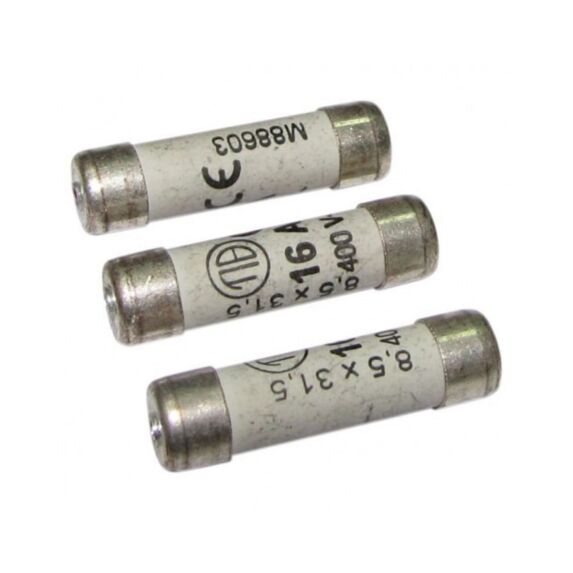 3 fusibles cylindre 8,5x31,5mm 16a - TIBELEC