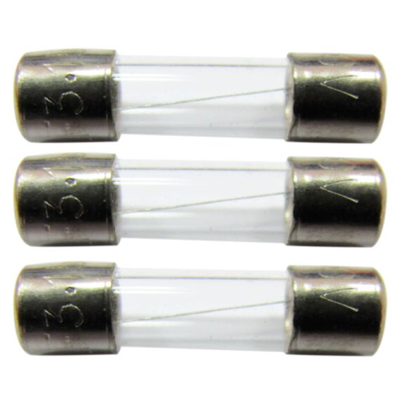 3 fusibles verre 5x20mm 3,15a. - TIBELEC