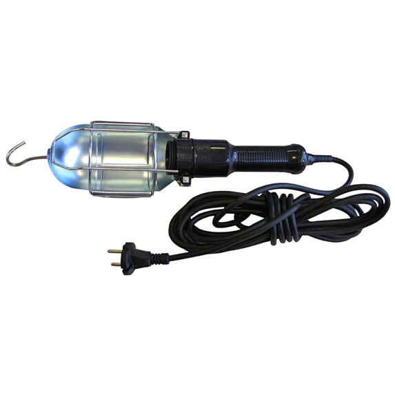 Baladeuse métal culot E27 60W+crochet de suspension - TIBELEC