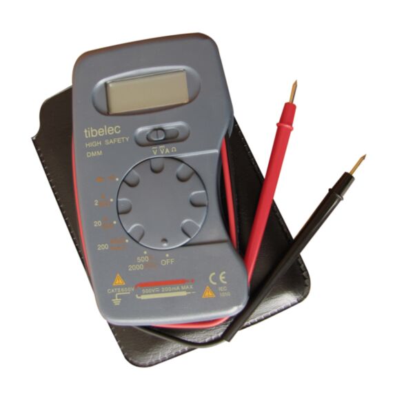 Testeur digital de poche avec cordons intégrés - TIBELEC