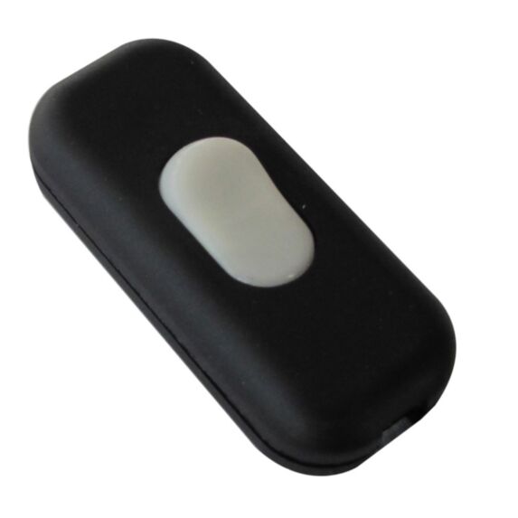 Interrupteur unipolaire à bascule noir luminescent - TIBELEC