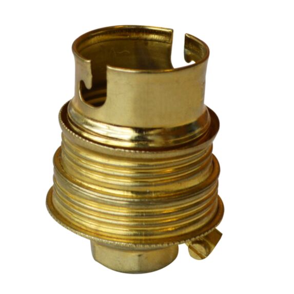 Douilles B22 en acier laiton avec bague