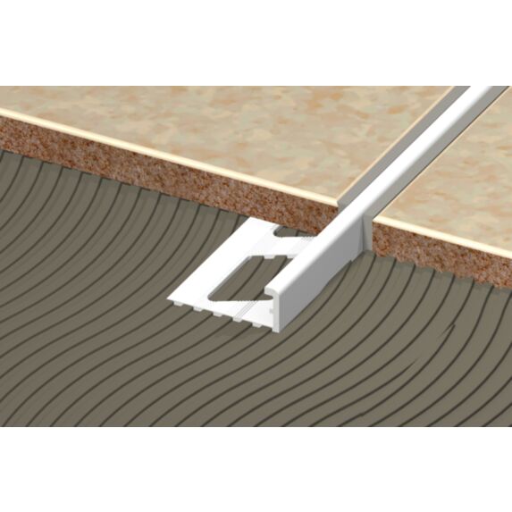 Arrêt cornière 8 blanc 8mm 2,5m