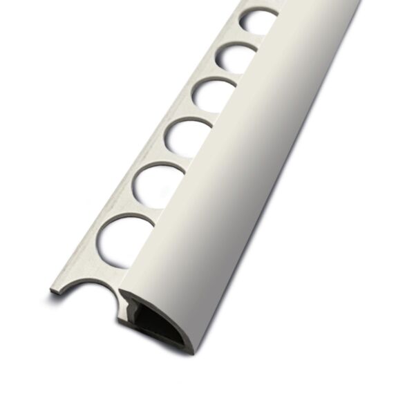 Quart de Rond Fermé PVC Blanc H.10mm 2,5m - DINAC