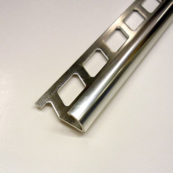 1/4 rond ouv 6 alu an chrome bril 2.5m - DINAC