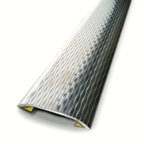 Barre de seuil décoratif adhésif inox vagues L.83 x L.3,7 cm - 3M