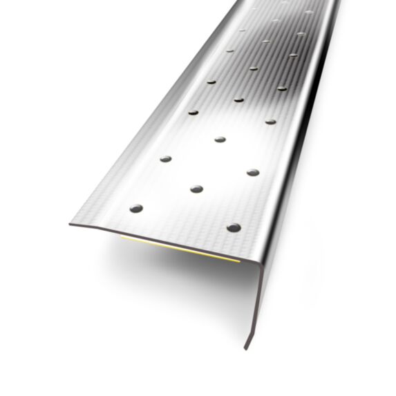 Nez de marche inox 37x25/110 3m