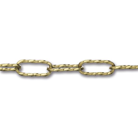 Chaine lustre figaro d2.2 laiton