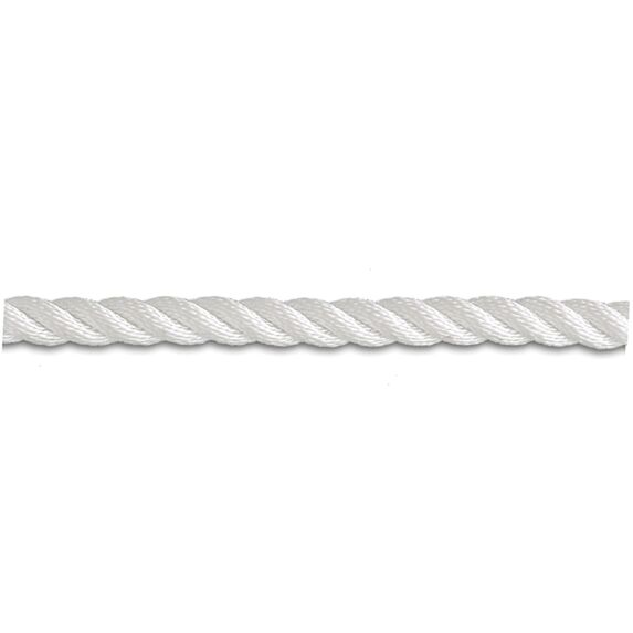 Corde PA torsadée 740kg Ø 6mm Blanc