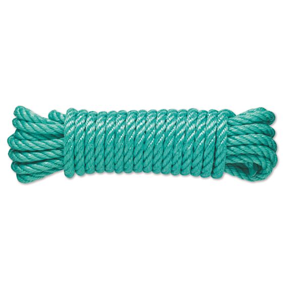 Corde polypropylène torsadé verte 1.5 T  ø 10 mm L.7.5m - CHAPUIS