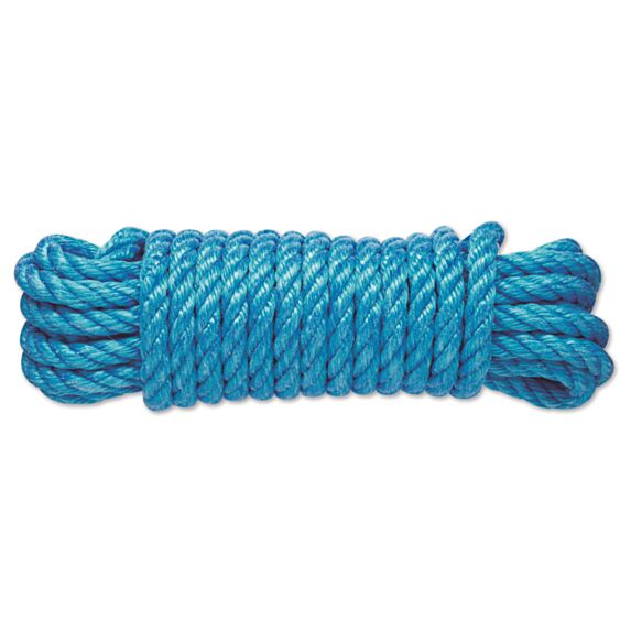 Corde polypropylène torsadée 2,21T Ø 12mm L.7.5 m bleu - CHAPUIS
