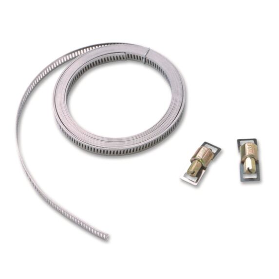 Collier sans fin 6têtes Inox+acier zingué Largeur 14mm