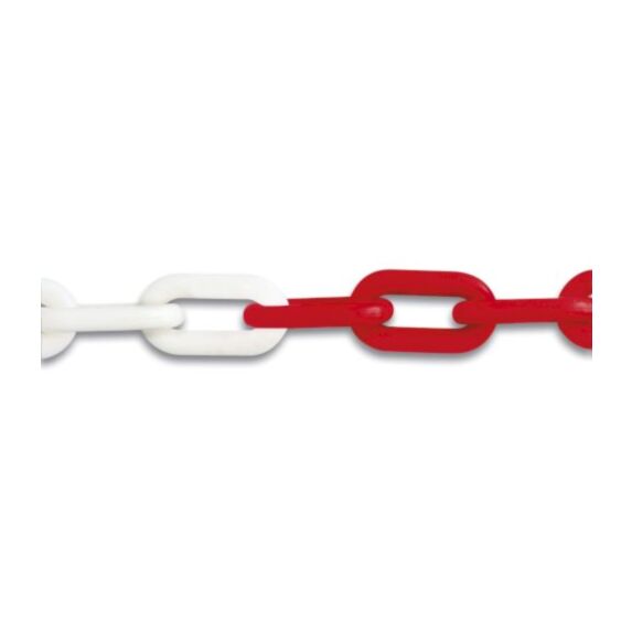 Chaîne de signalisation polyéthylène rouge/blanc ø 8mm