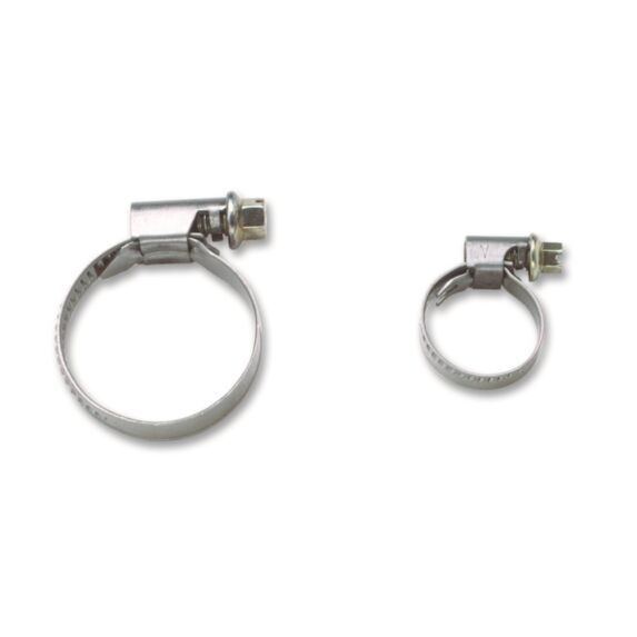 2 collier serrage Inox+acier zingué Ø12-18mm Larg7,5mm