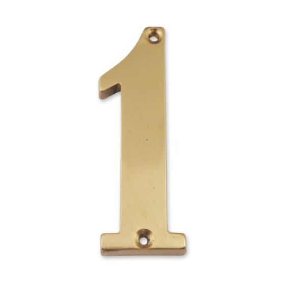 Chiffre laiton massif 1 hauteur 97mm