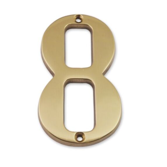 Chiffre laiton massif 8 hauteur 97mm