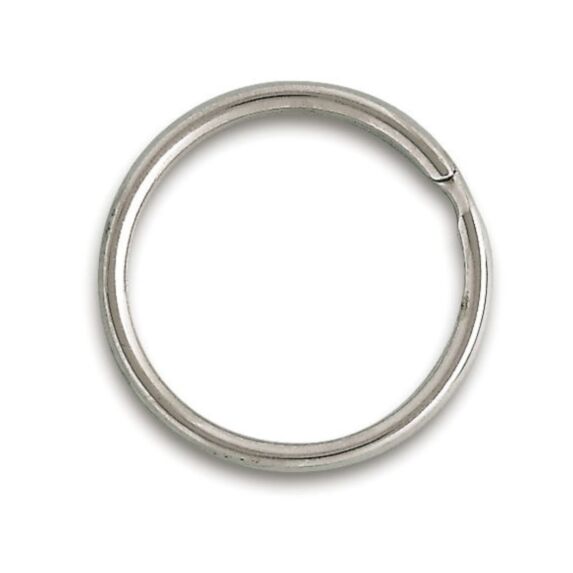 6 anneaux brisés acier nickelé ø int. 18mm