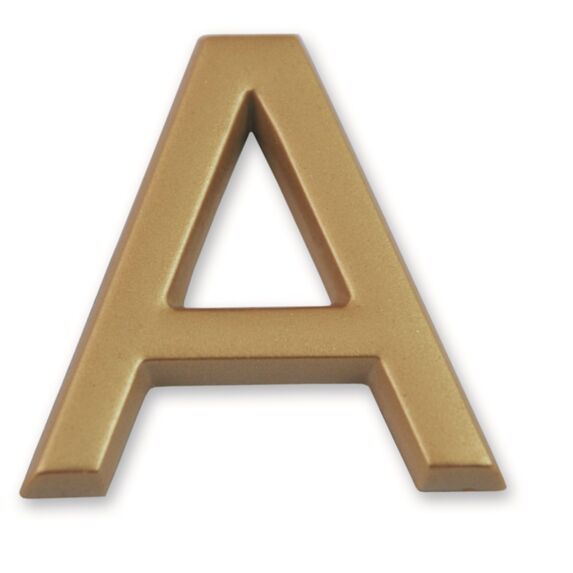 Lettre dorée adhésive 