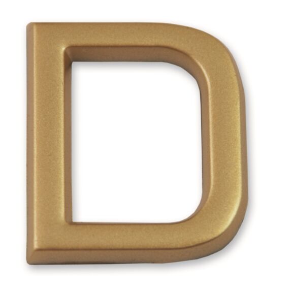 Lettre dorée adhésive 