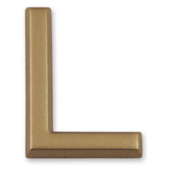 Lettre dorée adhésive 