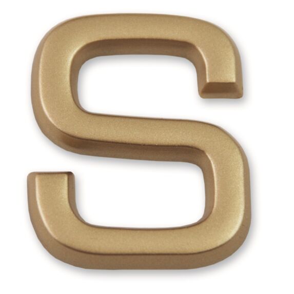 Lettre dorée adhésive 