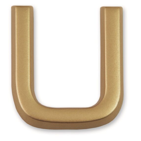 Lettre dorée adhésive 