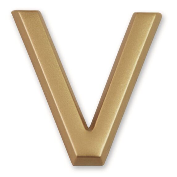 Lettre dorée adhésive 