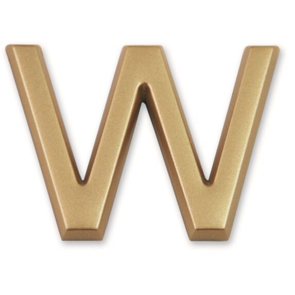 Lettre dorée adhésive 