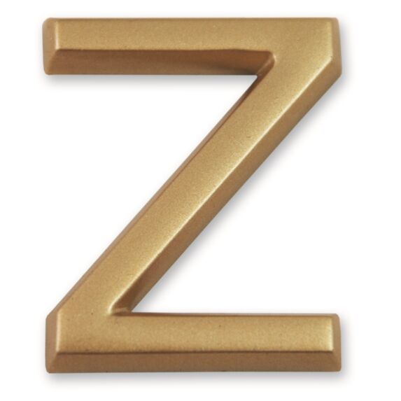 Lettre dorée adhésive 