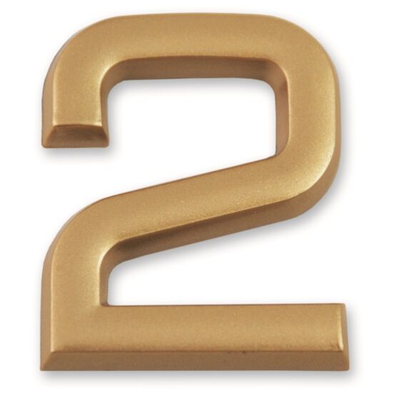 Chiffre doré adhésif 