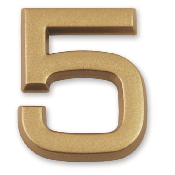 Chiffre doré adhésif 