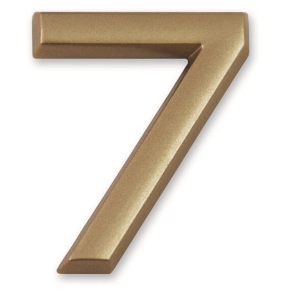 Chiffre doré adhésif 