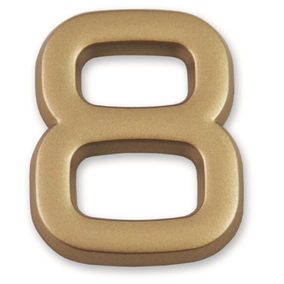 Chiffre doré adhésif 