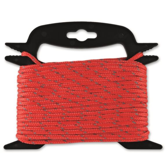 Corde réfléchissante rouge D 4,8 mm L 15 m - CHAPUIS