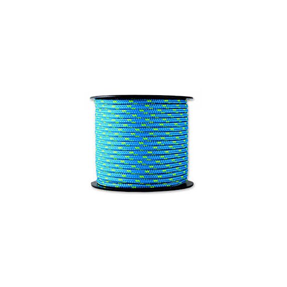 Corde tressée bleue/jaune résistance 200 kg ∅ 3 mm L.25 m - CHAPUIS