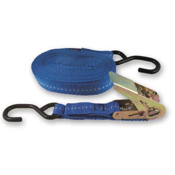 Sangle d'arrimage avec tendeur à cliquet et crochets en 2 parties - CHAPUIS