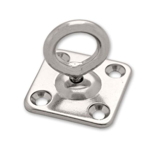 2 Anneaux mobiles sur platine carrée