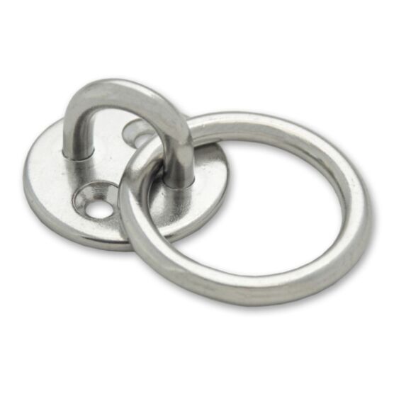 2 Platines rondes avec anneau mobile