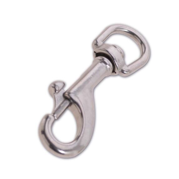 Mousqueton pompe - acier inoxydable - diamètre intérieur touret 15 mm - longueur 80 mm - CHAPUIS