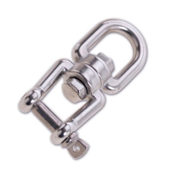 Emerillon œil/manille - acier inoxydable - 300 kg - Ø 8 mm - Ø intérieur touret 20 mm - CHAPUIS