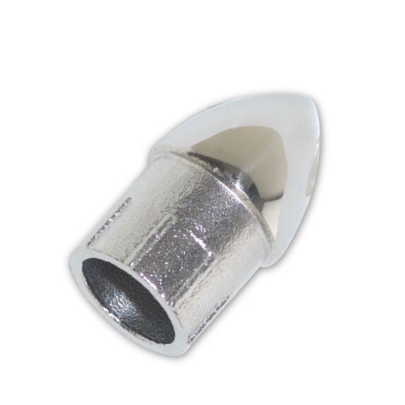 Lot de 2 embouts mâle forme ogive - acier inoxydable - pour tube diamètre 22 mm - CHAPUIS