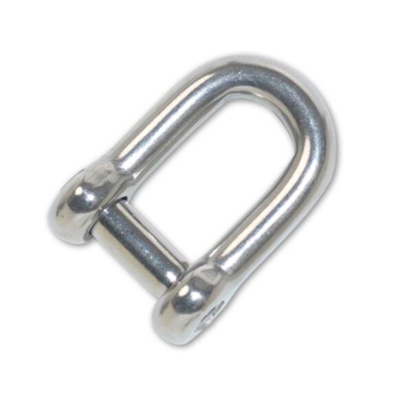 Manille droite à vis 6 pans creux - acier inoxydable - charge de travail indicative 250 kg - axe 8 mm - largeur 16 mm - CHAPUIS