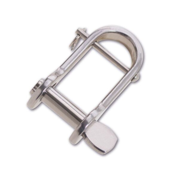 Manille rapide longue à barrette - acier inoxydable - charge de travail indicative 140 kg - axe 8 mm - longueur 60 mm - CHAPUIS