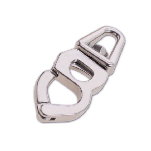 Mousqueton d'écoute à émerillon - acier inoxydable - charge de travail indicative 250 kg - longueur 100 mm - CHAPUIS