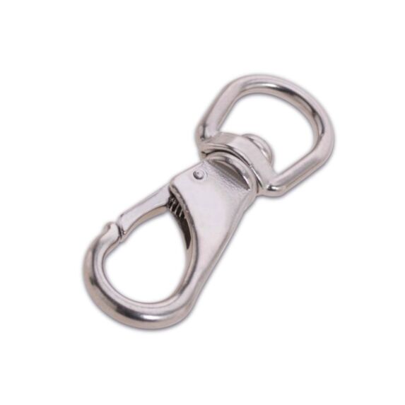 Mousqueton à linguet et touret à largage rapide  - acier inoxydable - charge de travail indicative 63 kg - longueur 100 mm - CHAPUIS