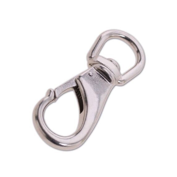 Mousqueton à linguet et touret à largage rapide  - acier inoxydable - charge de travail indicative 136 kg - longueur 116 mm - CHAPUIS