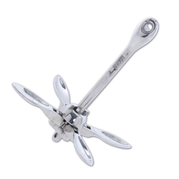 Ancre marine type grappin - Acier inoxydable - Longueur 320 mm - Poids 1450 kg