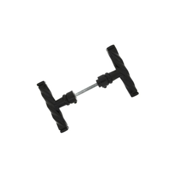 Bouton double torsadé fer noir carré 6 et carré 7